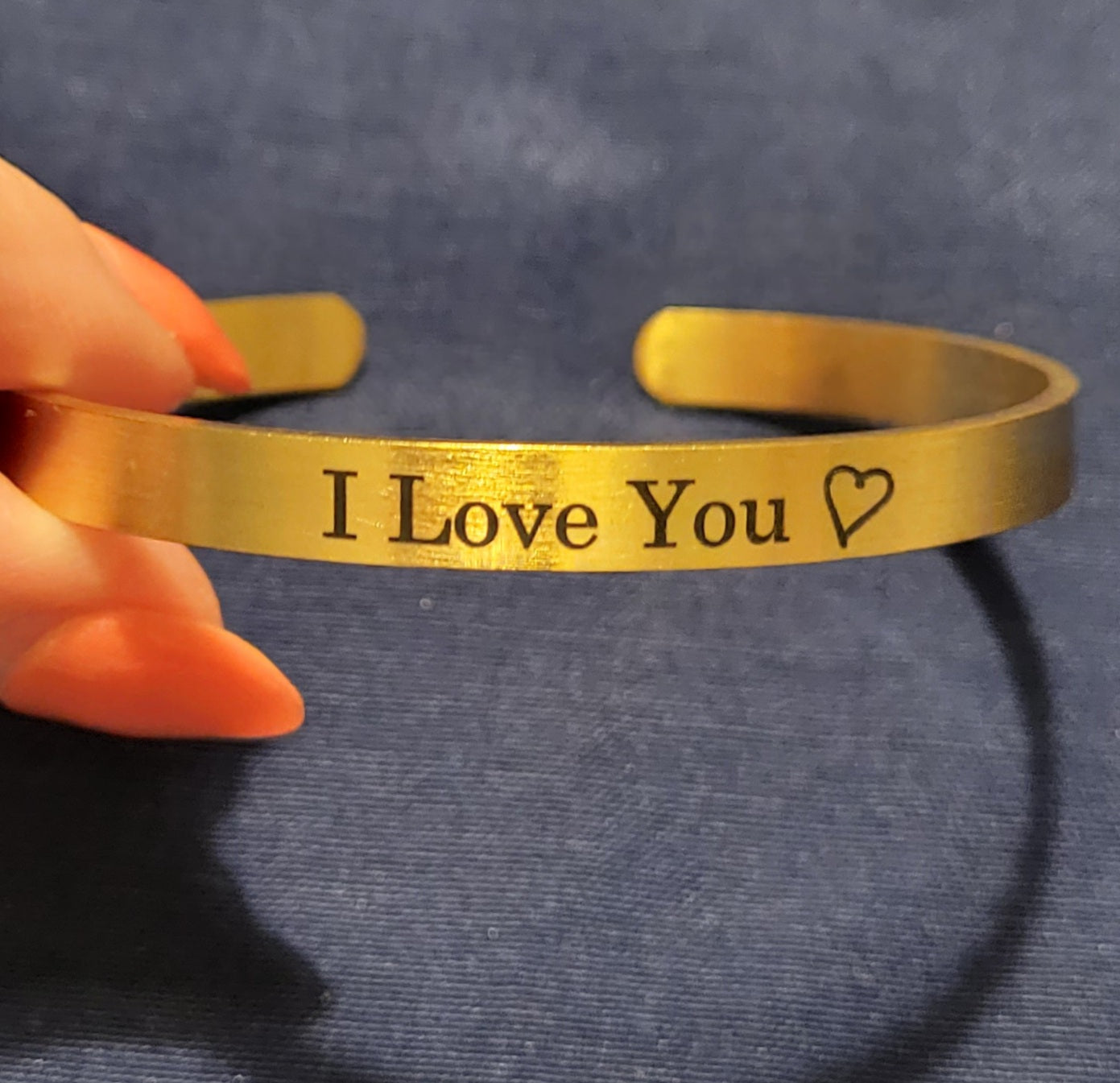 GOLD 'I LOVE YOU' BRACELET