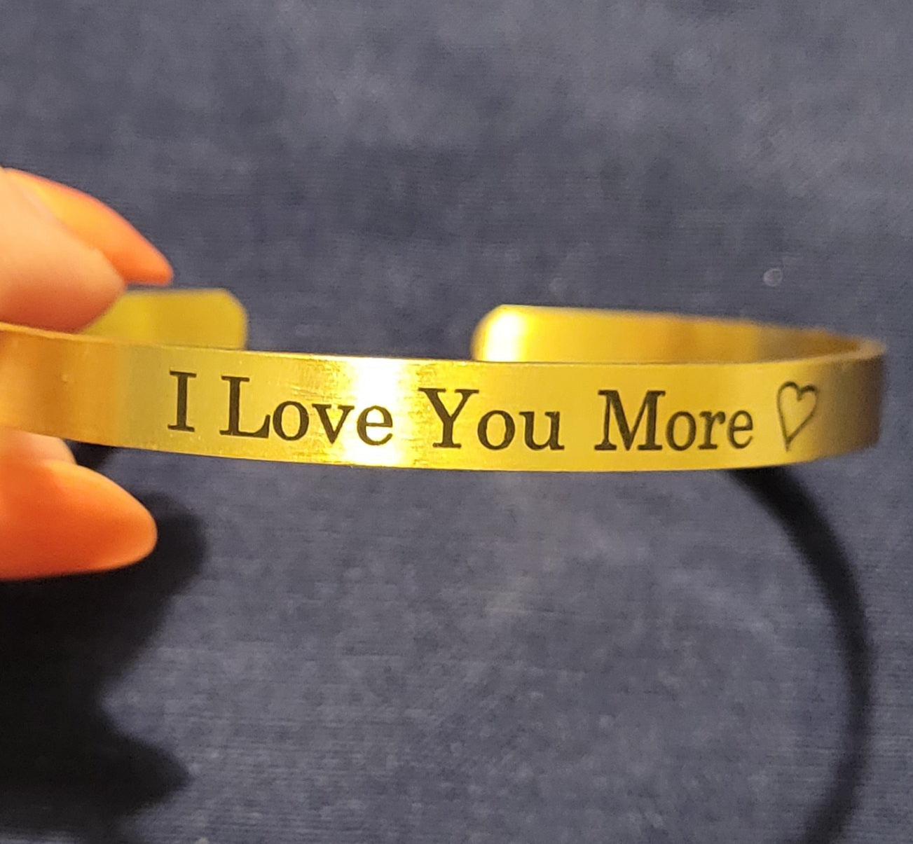 I love you more bracelet gold Clearance